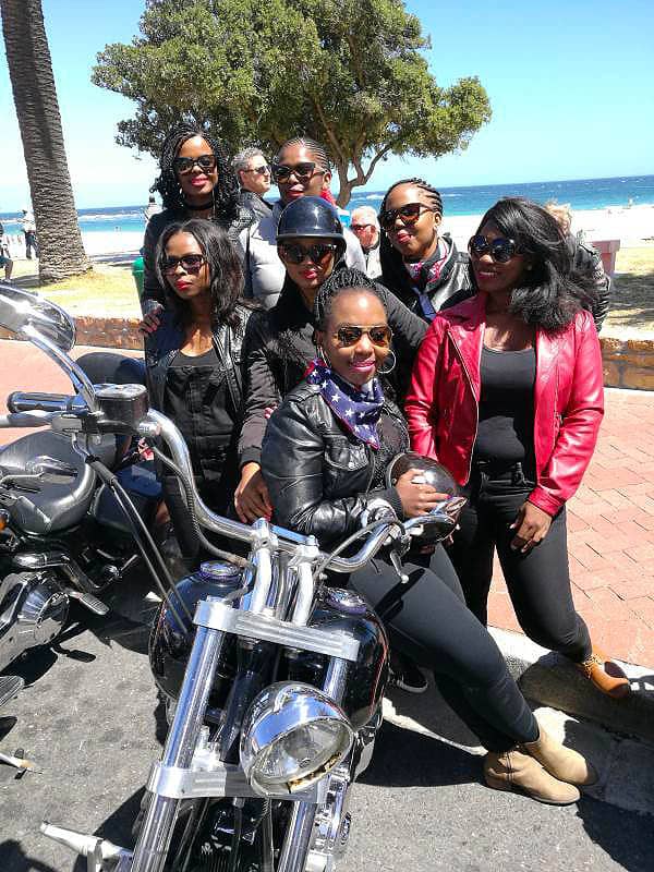 Harley Davidson Tours African Ladies Sitting On Harleys