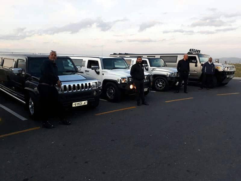 Cape Corporate Tours Gallery Hummer Limousines Chauffeur Trips Four Stretch Hummer Limos H2 & H3